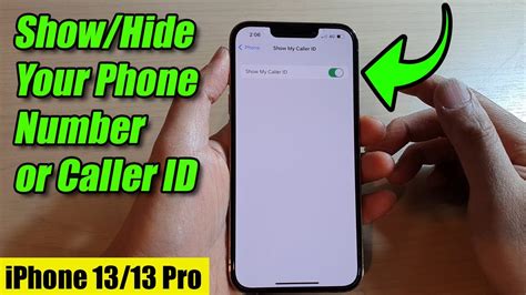 How do I hide my phone number from display?